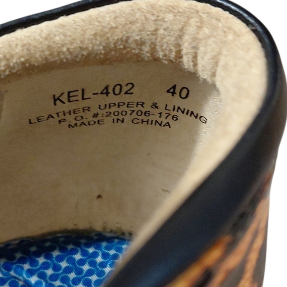 ALEGRIA Kel Leopard Print Patent Flats Women's Size 10 Slip-On Comfort Shoes - Picture 9 of 13